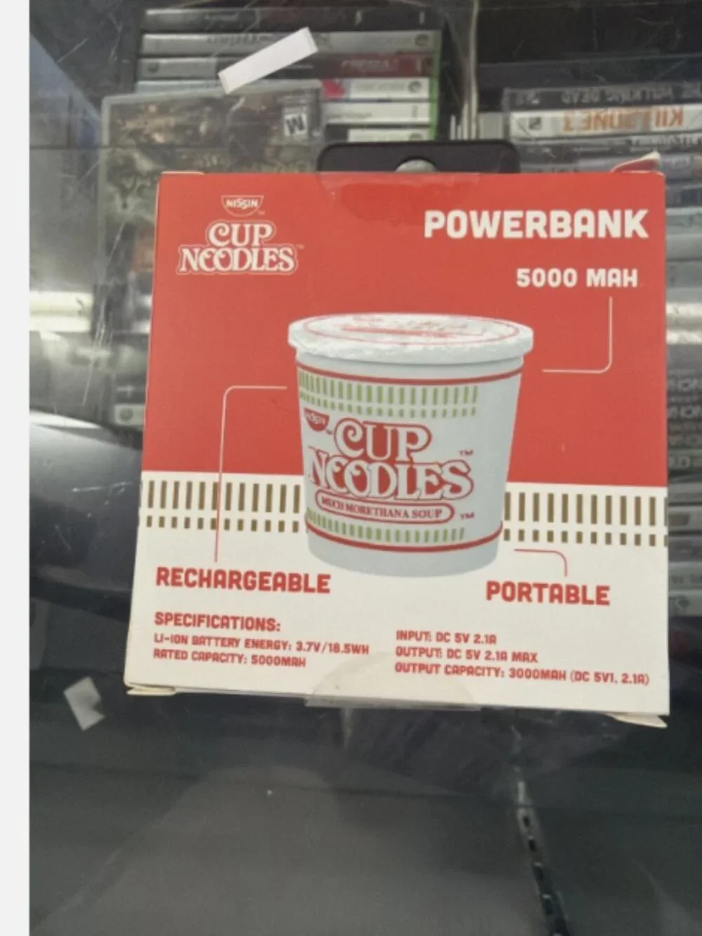 NEW Nissin Cup Noodles Portable Charger Power Bank 5000mah
